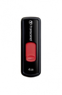 Transcend 4 GB JetFlash 500 Retractable USB Flash Drive - TS4GJF500E (Black) Transcend 4 GB JetFlash 500 Retractable USB Flash Drive - TS4GJF500E (Black)