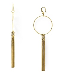Sporting a chic tassel, these Michael Kors hoops ensure eye-catching style. Sporting a chic tassel, these Michael Kors hoops ensure eye-catching style.