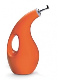 Rachael Ray Stoneware EVOO Oil Dispensing Bottle, Orange Rachael Ray Stoneware EVOO Oil Dispensing Bottle, Orange