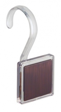 InterDesign Formbu SQ Shower Hooks, Espresso, Set of 12 InterDesign Formbu SQ Shower Hooks, Espresso, Set of 12