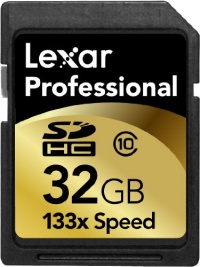 Lexar 32GB Professional 133x SDHC Memory Card (LSD32GCRBNA133)