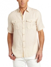 AXIS Men's Men's Short Sleeve Linen Shirt AXIS Men's Men's Short Sleeve Linen Shirt