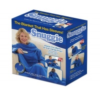 Snuggie True Fleece Blanket with Sleeves, Blue Snuggie True Fleece Blanket with Sleeves, Blue