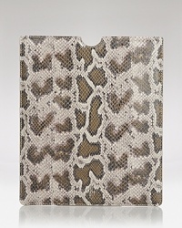 Add exotic flair to your functional devices with this python-embossed sleeve from Cole Haan, sure to perfect on-the-go style. Add exotic flair to your functional devices with this python-embossed sleeve from Cole Haan, sure to perfect on-the-go style.