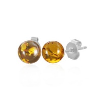 Bling Jewelry Amber Gemstone Ball Stud Earrings Stainless Steel 8mm Bling Jewelry Amber Gemstone Ball Stud Earrings Stainless Steel 8mm
