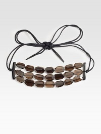 Destined to complete almost any outfit, a fascinating belt made from spectacular quartz stones.About 3 wideQuartz stonesImported Destined to complete almost any outfit, a fascinating belt made from spectacular quartz stones.About 3 wideQuartz stonesImported