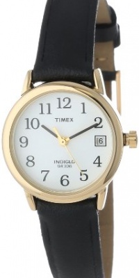 Timex Women's T2H341 Easy Reader Black Leather Strap Watch Timex Women's T2H341 Easy Reader Black Leather Strap Watch