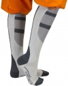 Portal 2 - Chell's Aperture Science Long Fall Socks (Grey/White,One Size Fits All)