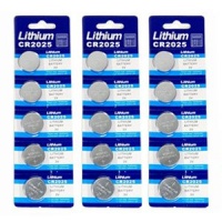 Bluecell 15 Pcs CR2025 Lithium Button Cell Battery 3V for Watch Toy Calculator Bluecell 15 Pcs CR2025 Lithium Button Cell Battery 3V for Watch Toy Calculator