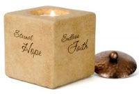 Pavilion Gift Company Comfort Candles 3-Inch Square Candle Holder -Hope, Faith, Joy, Peace Pavilion Gift Company Comfort Candles 3-Inch Square Candle Holder -Hope, Faith, Joy, Peace