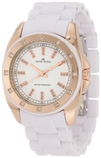 Anne Klein Women's 109178RGWT Swarovski Crystal Accented Rosegold-Tone White Bracelet Watch Anne Klein Women's 109178RGWT Swarovski Crystal Accented Rosegold-Tone White Bracelet Watch