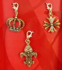 Style&co. Interchangeable Gold Tone Charms Trio Charms Style&co. Interchangeable Gold Tone Charms Trio Charms