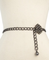 Experience a chain reaction with this vintage-inspired design from Style&co. A beautifully-embellished broach adds exquisite detail, while the simple yet chic links offer understated elegance. Experience a chain reaction with this vintage-inspired design from Style&co. A beautifully-embellished broach adds exquisite detail, while the simple yet chic links offer understated elegance.