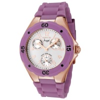 Invicta Women's 0714 Angel Collection Rose Gold-Plated Purple Polyurethane Watch