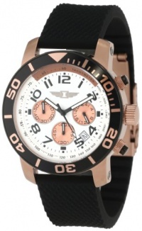 I By Invicta Men's 41701-002 Chronograph 18k Rose Gold-Plated Rubber Watch I By Invicta Men's 41701-002 Chronograph 18k Rose Gold-Plated Rubber Watch