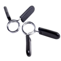 Cap Barbell Bar Collars Pair Of 1-Inch Chromed Spring Clip Collars Standard Cap Barbell Bar Collars Pair Of 1-Inch Chromed Spring Clip Collars Standard