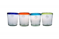 Amici Baja Set of 4 Double Old Fashioned In Assorted Colors, 13-Ounce Amici Baja Set of 4 Double Old Fashioned In Assorted Colors, 13-Ounce