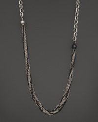 A gorgeous jumble of dark and white sterling silver chains. By Gurhan. A gorgeous jumble of dark and white sterling silver chains. By Gurhan.