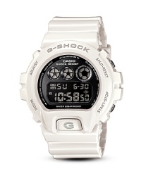 Make a bold statement with this bright white Mirror Metallic digital watch from G-Shock featuring EL backlight, flash alert, multi-function alarm, stopwatch, countdown timer and 12/24-hour formats. Make a bold statement with this bright white Mirror Metallic digital watch from G-Shock featuring EL backlight, flash alert, multi-function alarm, stopwatch, countdown timer and 12/24-hour formats.