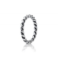 925 Sterling Silver Pandora Match Twist Ring Size 8 925 Sterling Silver Pandora Match Twist Ring Size 8