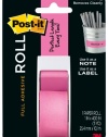 Post-it Full Adhesive Roll, 1 x 400, Pink, 1-Pack ,2650-P
