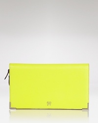 Ideal for the busiest days or short getaways, this Rebecca Minkoff clutch wallet effortlessly blends style and function, crafted of leather and finished with a double zip around closure. Ideal for the busiest days or short getaways, this Rebecca Minkoff clutch wallet effortlessly blends style and function, crafted of leather and finished with a double zip around closure.