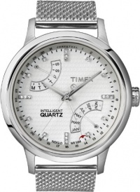 Timex Women's T2N571 Intelligent Quartz T Series Perpetual Calendar Silver-tone Mesh Bracelet Watch Timex Women's T2N571 Intelligent Quartz T Series Perpetual Calendar Silver-tone Mesh Bracelet Watch
