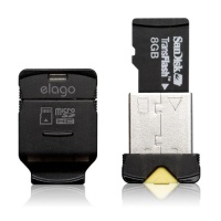 elago Mobile Nano II USB 2.0 microSDHC Flash Memory Card Reader (Black) elago Mobile Nano II USB 2.0 microSDHC Flash Memory Card Reader (Black)