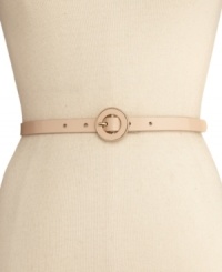 The elegant patent leather on this Nine West belt will complement your everyday look. The elegant patent leather on this Nine West belt will complement your everyday look.