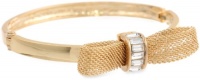 Anne Klein Hylan Gold-Tone Mesh Bow Bangle Bracelet, 7.25 Anne Klein Hylan Gold-Tone Mesh Bow Bangle Bracelet, 7.25