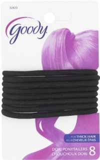 Goody Classics Elastic, Extra Thick Black, 8 Count (Pack of 3) Goody Classics Elastic, Extra Thick Black, 8 Count (Pack of 3)