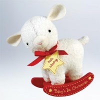 Hallmark 2011 Baby's First Christmas Plush Lamb Keepsake Ornament Hallmark 2011 Baby's First Christmas Plush Lamb Keepsake Ornament