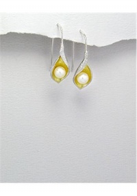 18k yellow gold Earrings In 92.5 Sterling Silver 18k yellow gold Earrings In 92.5 Sterling Silver