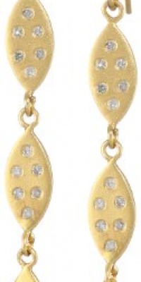 Lauren Harper Collection Mirage 18k Gold and Diamond 3-Tiered Marquis Earrings Lauren Harper Collection Mirage 18k Gold and Diamond 3-Tiered Marquis Earrings