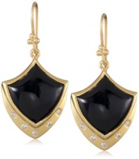Lauren Harper Collection Midnight 18k Gold, Black Onyx and Diamond Crest Earrings Lauren Harper Collection Midnight 18k Gold, Black Onyx and Diamond Crest Earrings