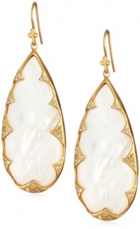 Lauren Harper Collection Over the Moon 18k Gold, Mother-Of-Pearl and Diamond Pear Earrings Lauren Harper Collection Over the Moon 18k Gold, Mother-Of-Pearl and Diamond Pear Earrings