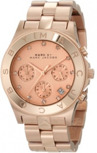 Marc Jacobs Blade Rose Gold Pink Dial Women's Watch MBM3102 Marc Jacobs Blade Rose Gold Pink Dial Women's Watch MBM3102