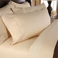 1200 Thread Count King 4pc Bed Sheet Set Egyptian Weave Microfiber Deep Pocket Gold 1200 Thread Count King 4pc Bed Sheet Set Egyptian Weave Microfiber Deep Pocket Gold