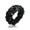 Bling Jewelry Black Onyx Gemstone Chips Chunky Stretch Bracelet