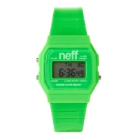 Neff Men's NF0204-green Old School Digital Design Soft PU Strap Watch Neff Men's NF0204-green Old School Digital Design Soft PU Strap Watch