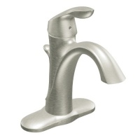 Moen 6400BN Eva One-Handle High Arc Bathroom Faucet, Brushed Nickel Moen 6400BN Eva One-Handle High Arc Bathroom Faucet, Brushed Nickel