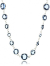 Anne Klein Beacon Silver-Tone Blue Colored Strand Necklace, 42 Anne Klein Beacon Silver-Tone Blue Colored Strand Necklace, 42