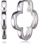 VINANI brand Germany 925 Sterling Silver Huggie Hoop Earrings Flower small CSF