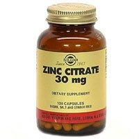 Solgar Zinc Citrate 30mg - 100 - Capsules Solgar Zinc Citrate 30mg - 100 - Capsules