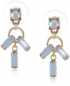 Betsey Johnson Jewels of the Sea Baguette Drop Earrings