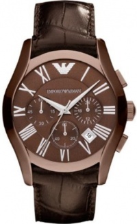 Armani Leather Collection Brown Dial Men's Watch #AR1609 Armani Leather Collection Brown Dial Men's Watch #AR1609