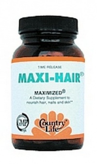 Country Life Maxi Hair Maximized, 60 Tablets Country Life Maxi Hair Maximized, 60 Tablets