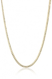 Men's 14k Yellow Gold 2.6mm Cuban Chain Necklace, 24 Men's 14k Yellow Gold 2.6mm Cuban Chain Necklace, 24