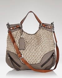 Tap into a textured take on accessorizing with this raffia and leather-trimmed satchel from Oryany. Ideal for every day demands and perfectly on-trend, it's an effortless way to update your look for spring. Tap into a textured take on accessorizing with this raffia and leather-trimmed satchel from Oryany. Ideal for every day demands and perfectly on-trend, it's an effortless way to update your look for spring.