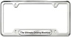 BMW Ultimate Driving Machine License Plate Frame, Made from high-polished stainless steel (looks like chrome, with the durability of stainless steel).